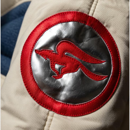 Men’s Fox Pilot Inspired Leather Cosplay Jacket with LED Collar
