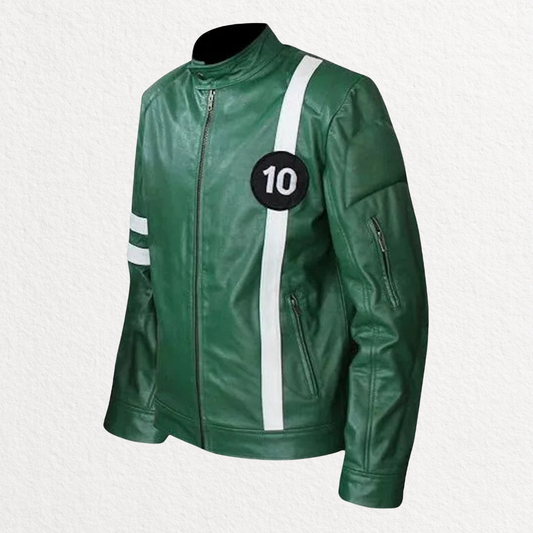 Green Alien Hero Inspired Leather Jacket