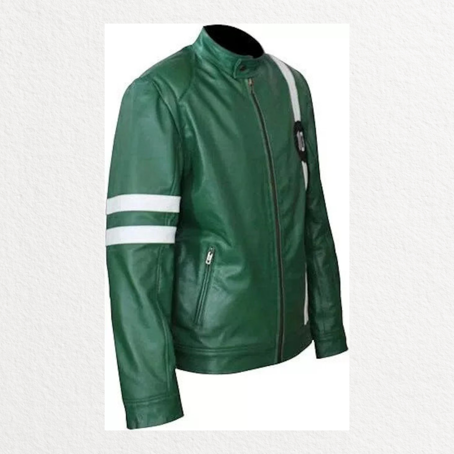 Green Alien Hero Inspired Leather Jacket