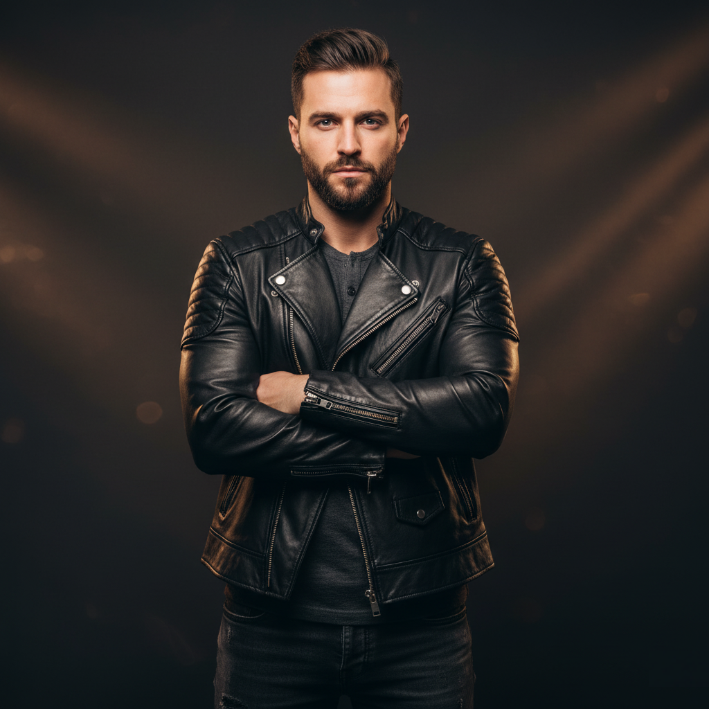 Men’s leather jackets collection