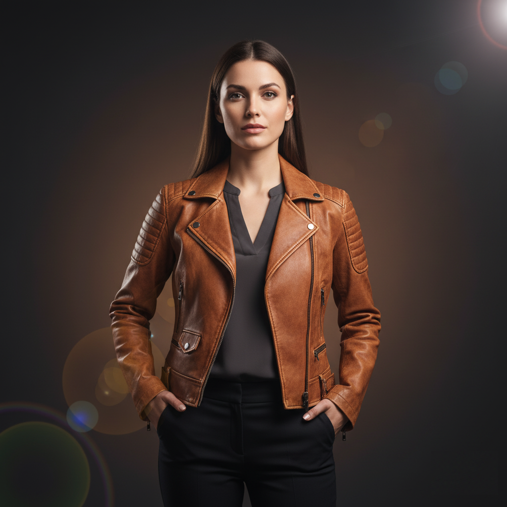 Women’s leather jackets collection